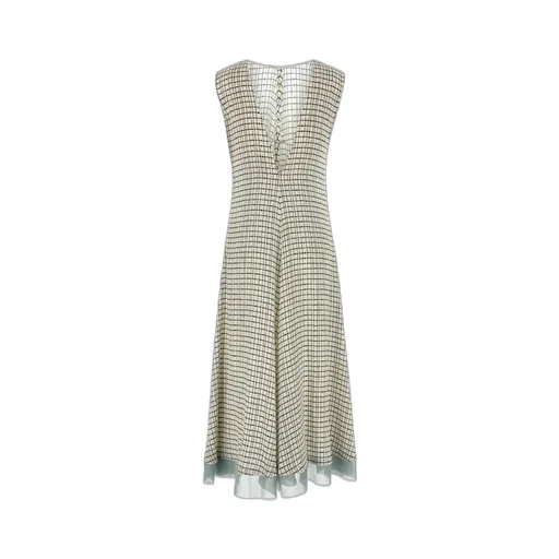 Checkered Midi Dress