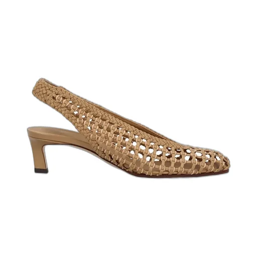 Woven Slingback Heels