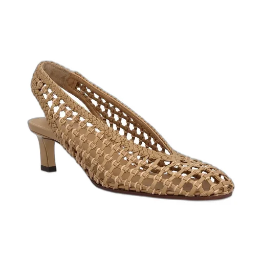 Woven Slingback Heels