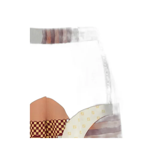 Patchwork Print Shorts