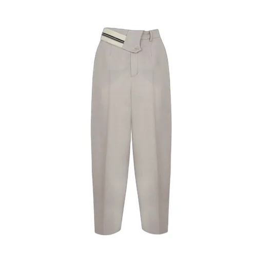 High-Waisted Wide-Leg Trousers