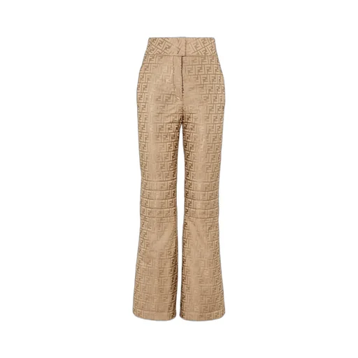Logo Jacquard Flared Trousers