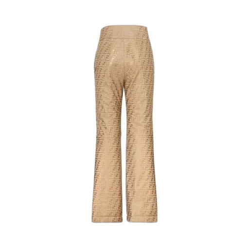 Logo Jacquard Flared Trousers