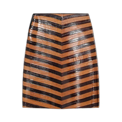 Striped A-Line Skirt
