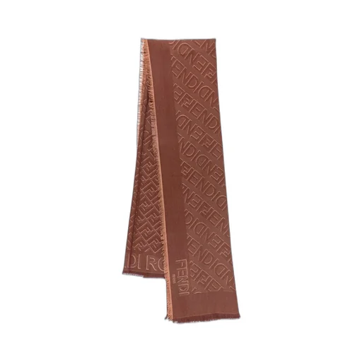 Scarf With Ff Motif