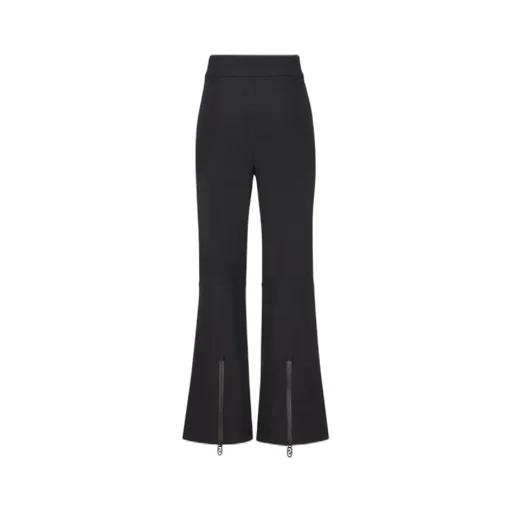 High-Waisted Flared Trousers