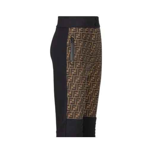 High-Waisted Flared Trousers
