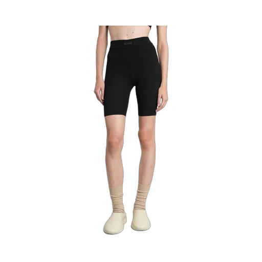 Ribbed Knit Biker Shorts