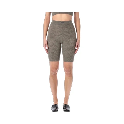 Houndstooth Knit Biker Shorts