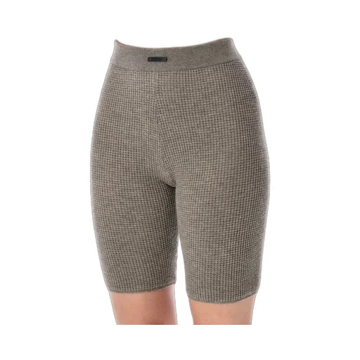 Houndstooth Knit Biker Shorts