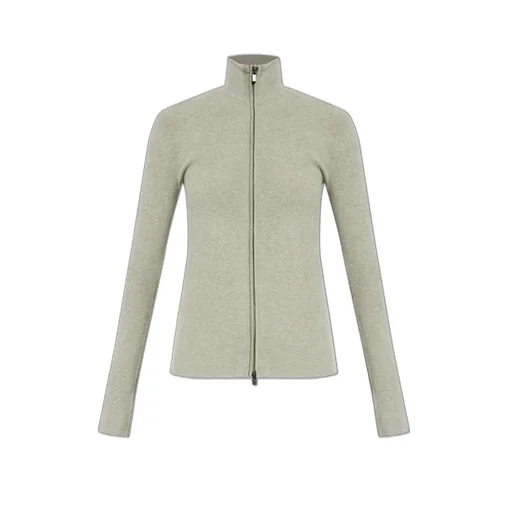 Zip-Up Ribbed Cardigan