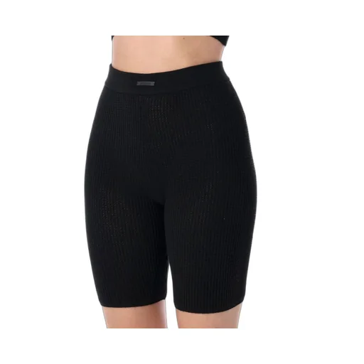 High-Waisted Knit Shorts