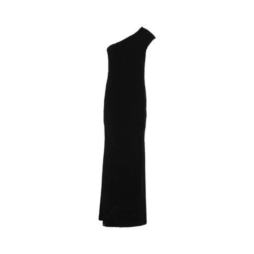 One-Shoulder Sequin Gown