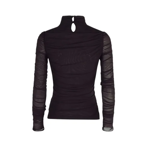 Mesh Turtleneck Top
