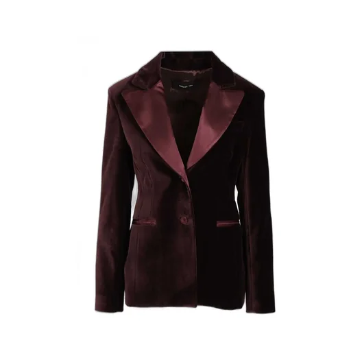 Velvet Blazer With Satin Lapels