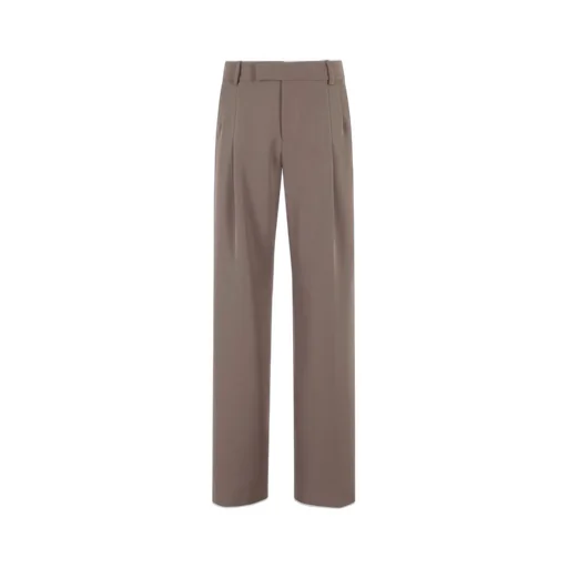 Pleated Wide-Leg Trousers