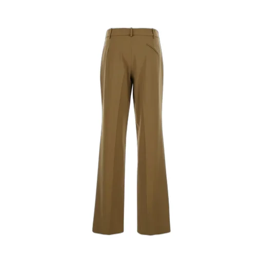 Wide-Leg Pleated Trousers