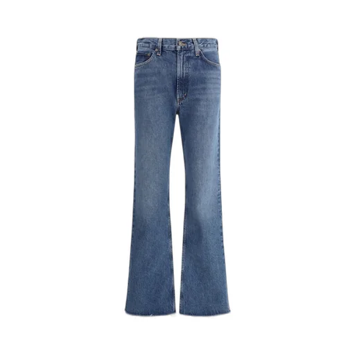 High-Waisted Flared Jeans