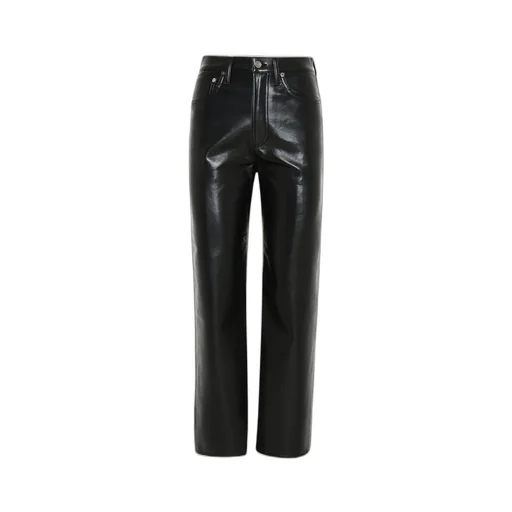 High-Rise Straight-Leg Trousers