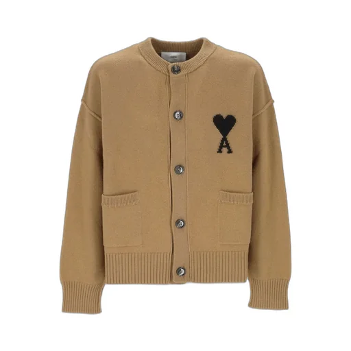 Cardigan With Ami De Coeur Embroidery