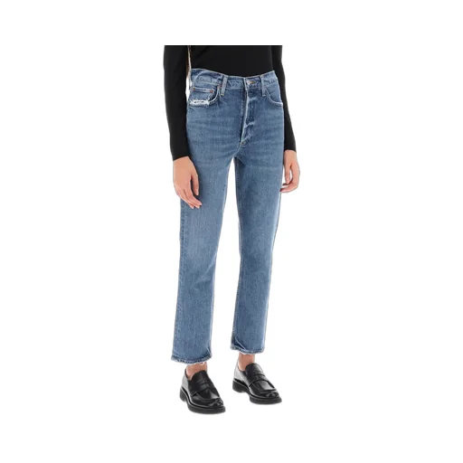 High-Rise Straight Leg Jeans