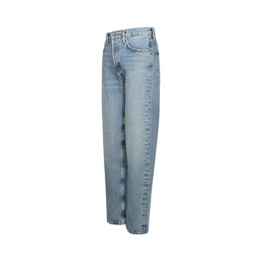 High-Waisted Straight Leg Jeans