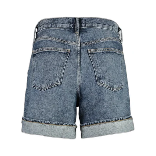 High-Rise Denim Shorts