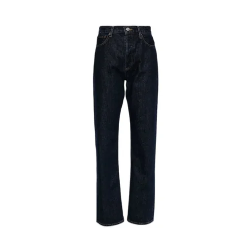 High-Waisted Straight-Leg Jeans