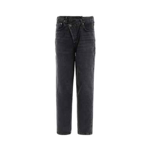 Asymmetric Waist Jeans