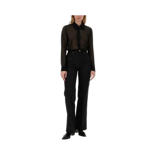 High-Rise Flared Trousers