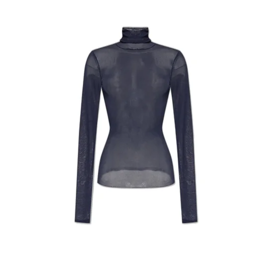 Sheer Turtleneck Top