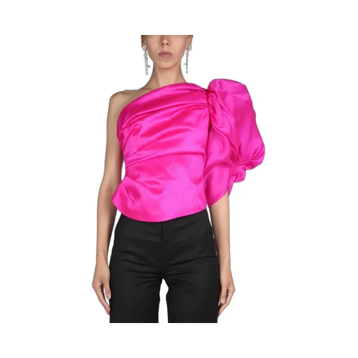 One-Shoulder Top With Voluminous Sleeve