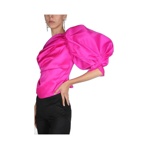 One-Shoulder Top With Voluminous Sleeve