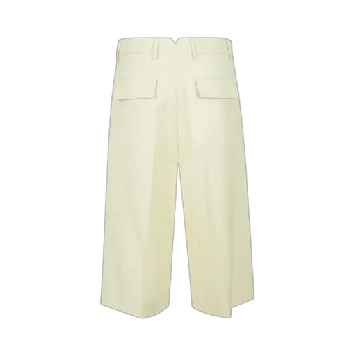 Wide-Leg Cropped Trousers