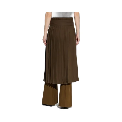 Pleated Skirt With Belt