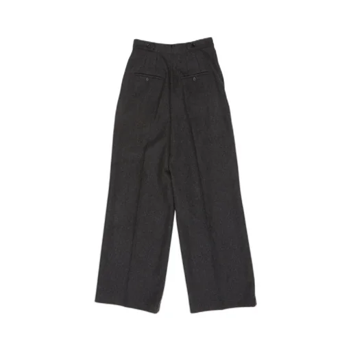 Wide-Leg Wool Trousers