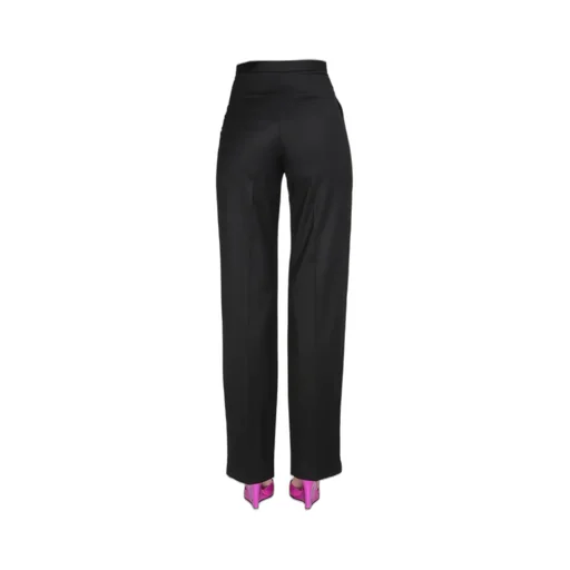 High-Waisted Straight-Leg Trousers