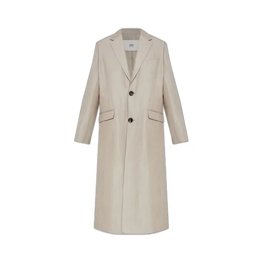 Single-Breasted Wool Coat