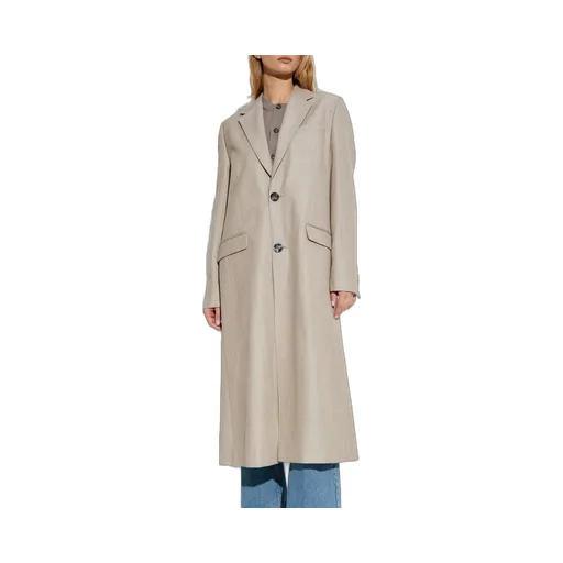 Single-Breasted Wool Coat