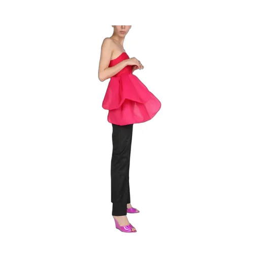 Strapless Top With Bow Detail