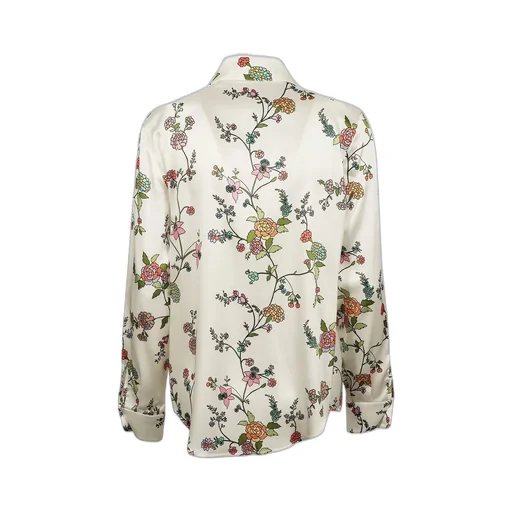 Floral Print Silk Shirt