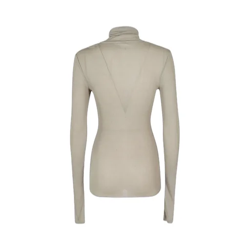Sheer Turtleneck Top