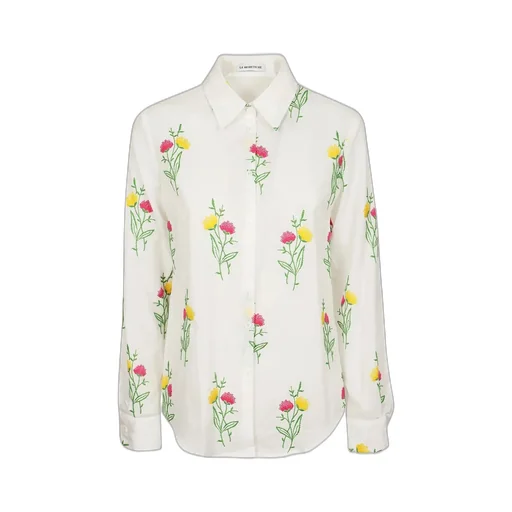 Floral Embroidered Cotton Shirt