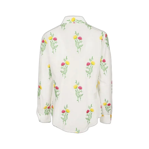 Floral Embroidered Cotton Shirt