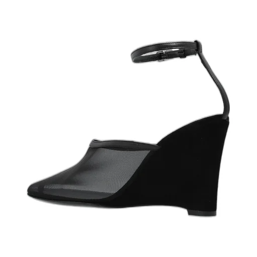 Mesh Wedge Mules