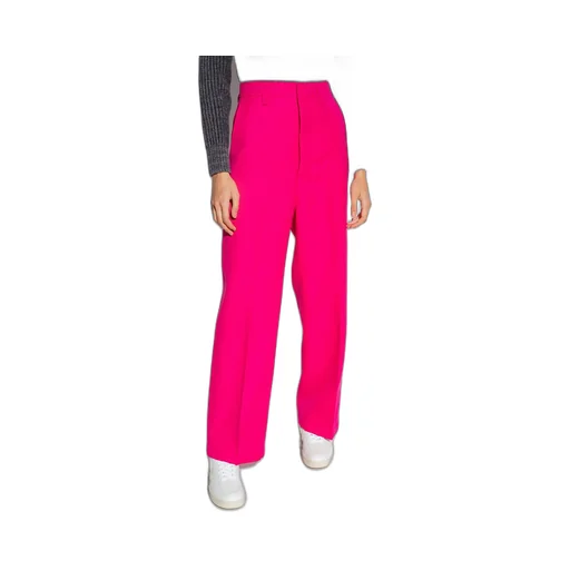 High-Waisted Straight-Leg Trousers
