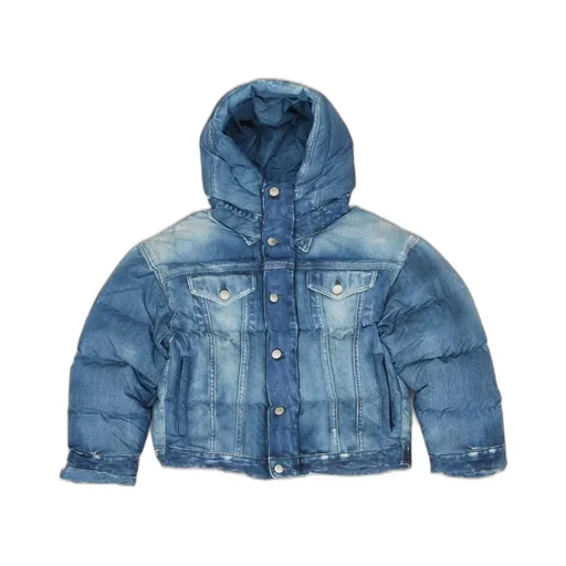 Denim Puffer Jacket