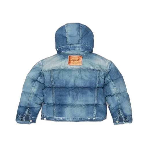 Denim Puffer Jacket
