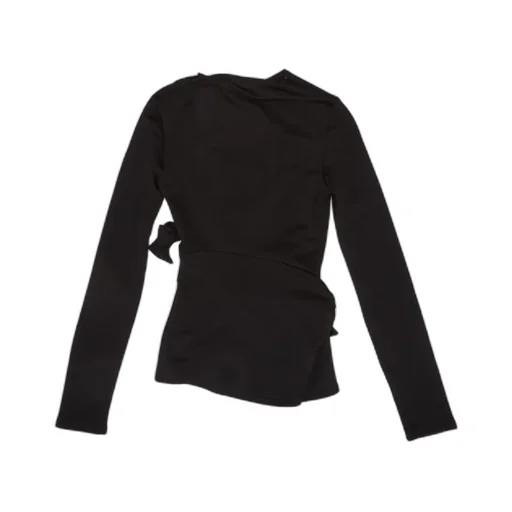 Draped Tie-Front Top