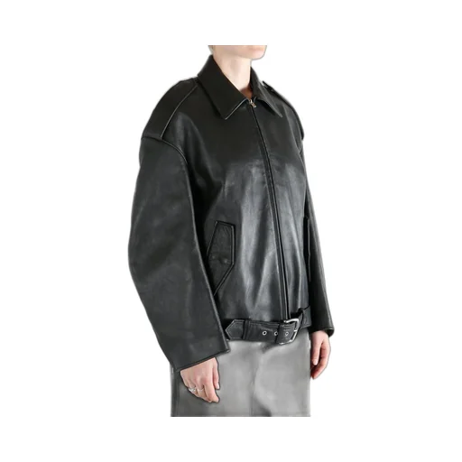 Leather Bomber Jacket
